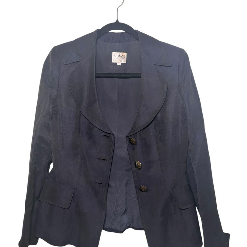 Armani Women's Navy and Blue Jacket